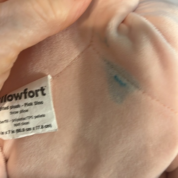 Pillowfort Dinosaur Weighted Plush Throw Pillow Pink Sensory - Picture 10 of 10